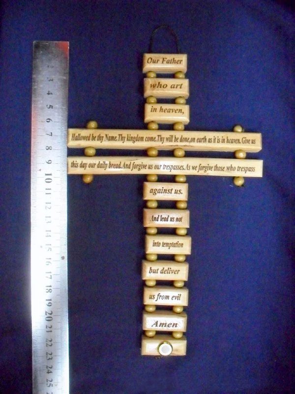 The Lord’s Prayer: Olive Wood Cross